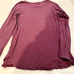 Allen Allen Women's Pale Plum Long Sleeve Top